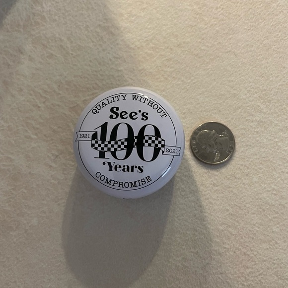 See's Candies 100th Anniversary Limited Ed. Lollipop Tin Empty Case 1st Shop new - Picture 6 of 6